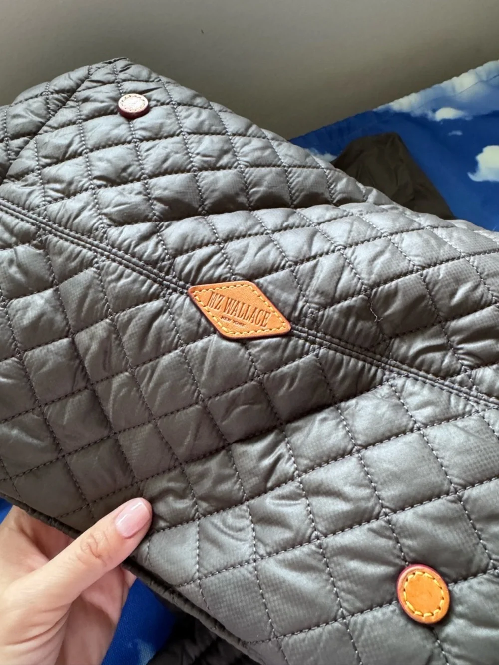 MZ Wallace Metro Large Tote in Gray - Picture 13 of 15